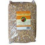 Johnston & Jeff Chicken Corn Extra 20kg bag with layers pellets and oyster shell grit for poultry
