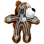 Plush toy shaped like a star with a bear face on a white background