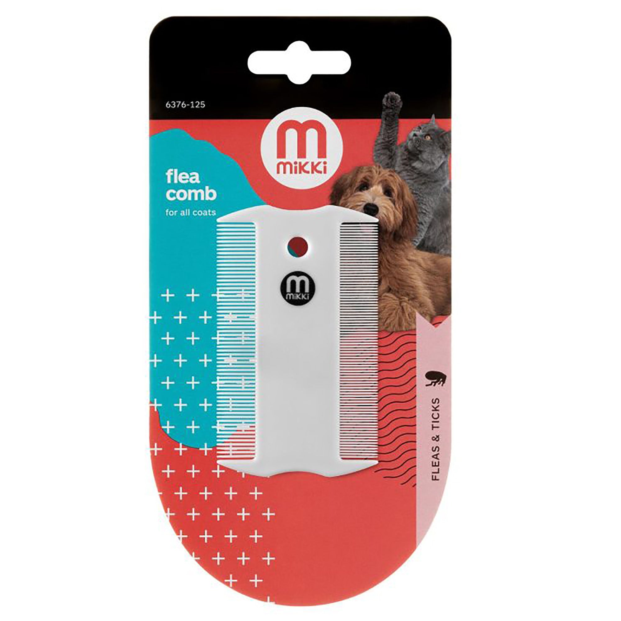 Mikki Plastic Flea Comb For Dogs & Cats
