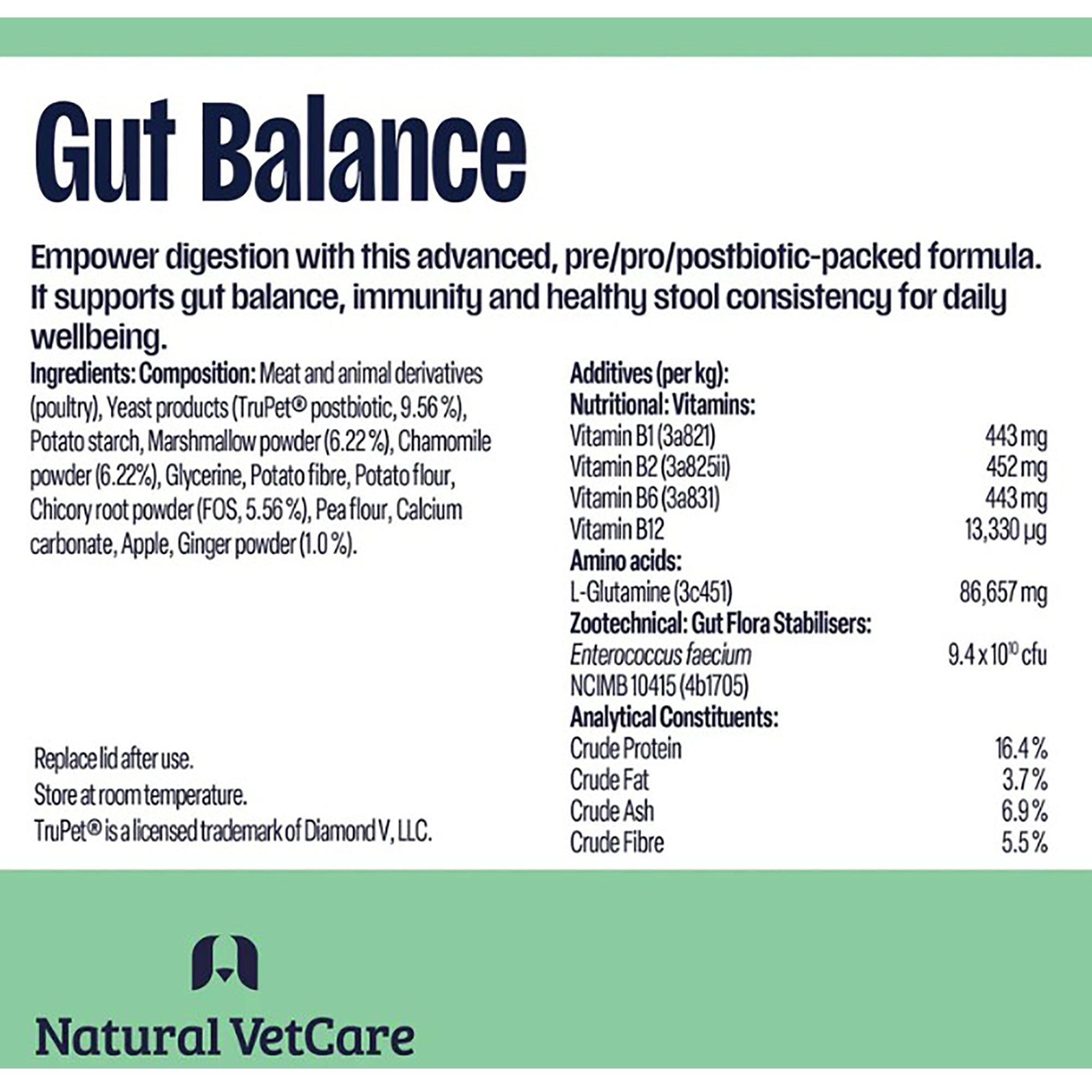 Natural Vetcare Gut Balance Dog Chews - 50 Pack