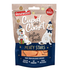 Rosewood Cupid & Comet Meaty Star Bites Festive Treats 100g pack for dogs