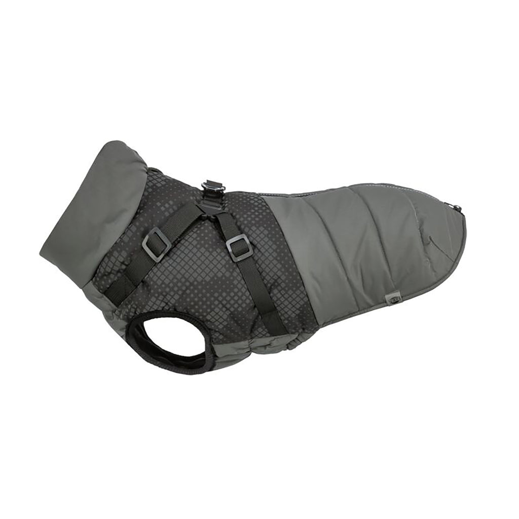 Grey Trixie Pontis reflective winter harness dog coat
