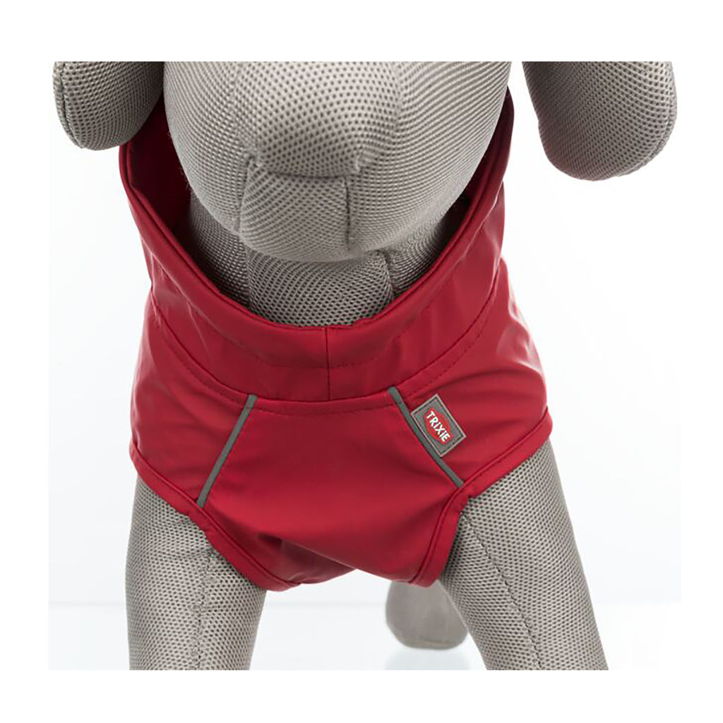 Trixie Vimy Rain Waterproof Dog Coat Red