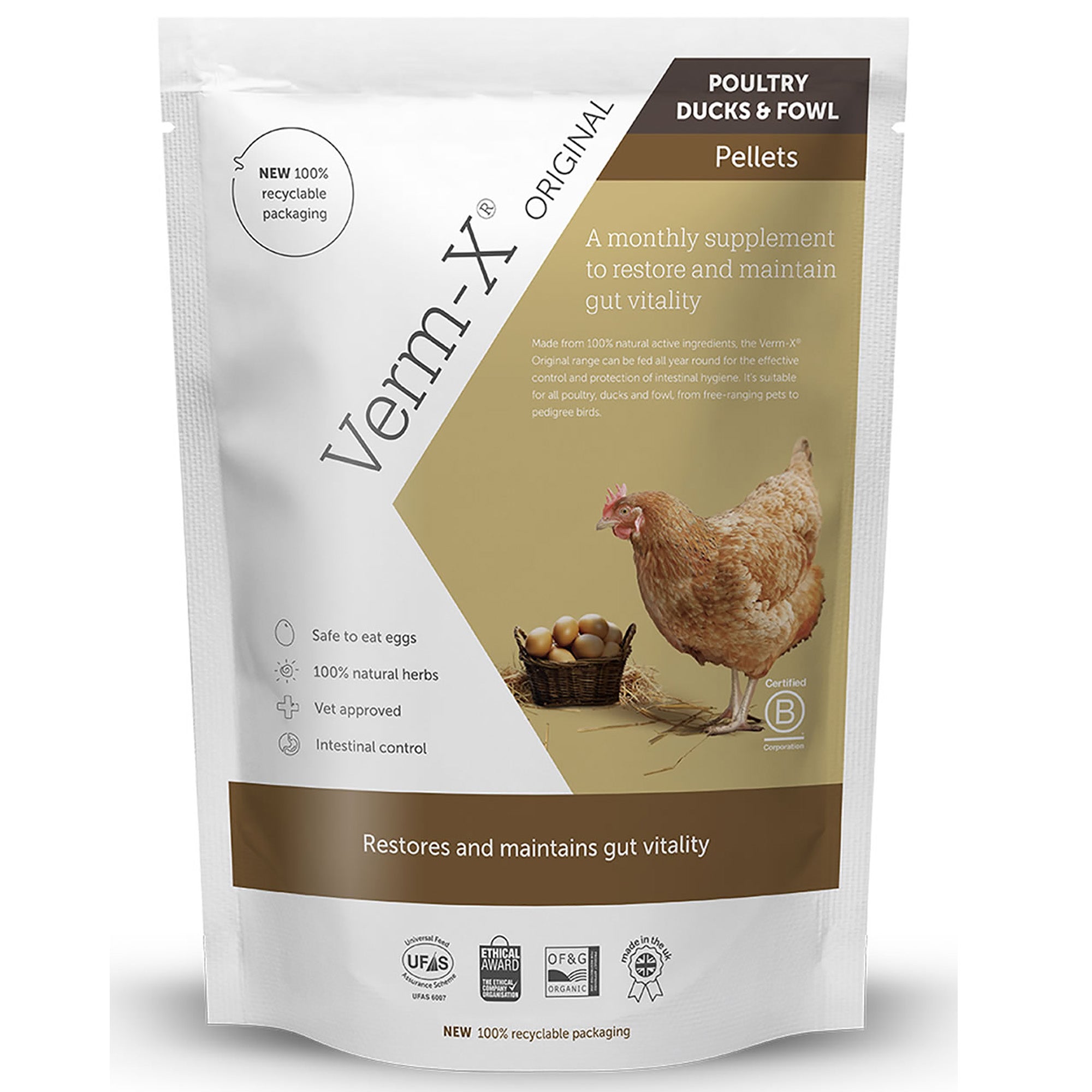 Verm-X Original Poultry, Ducks & Fowl Pellets 250g