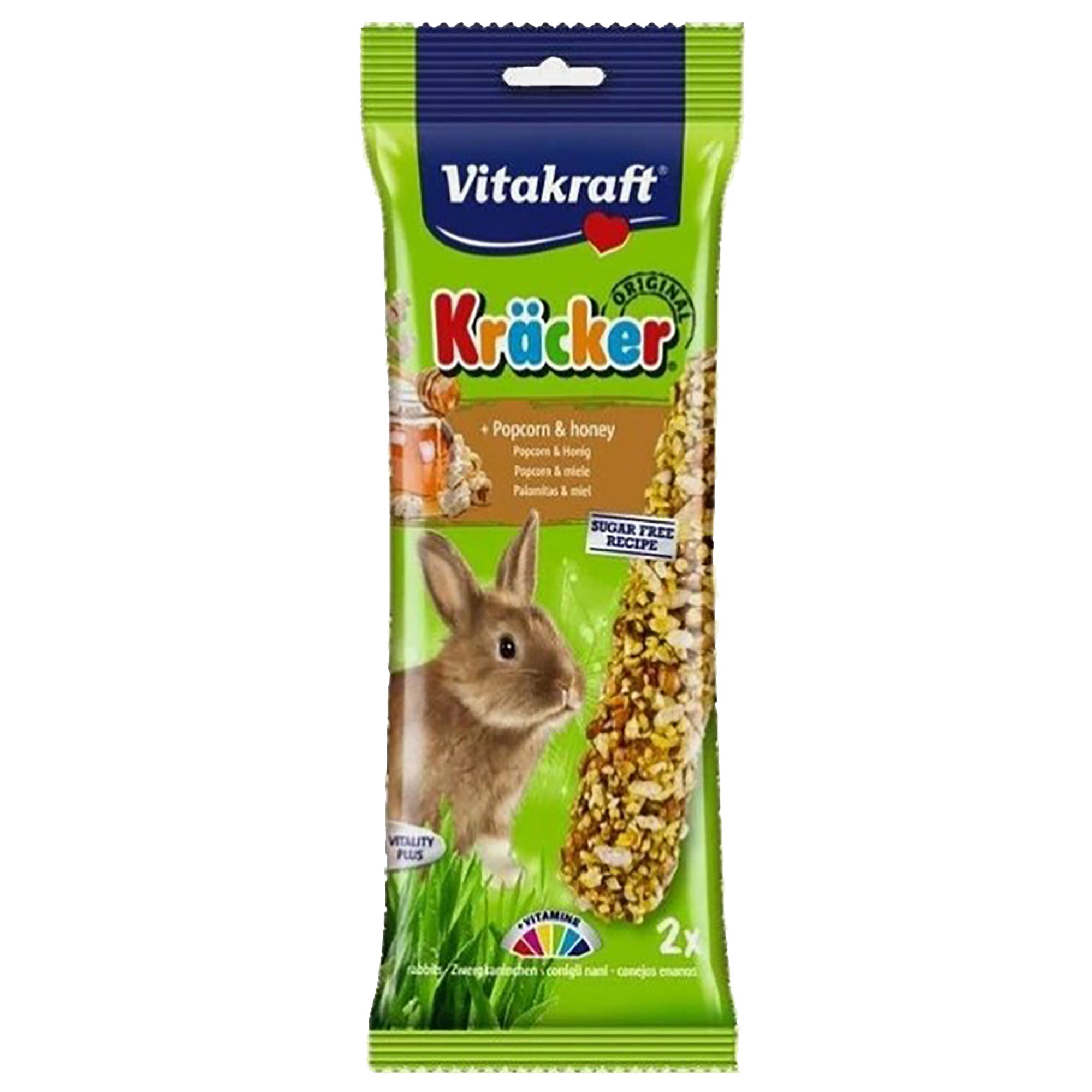 Vitakraft Rabbit Popcorn & Honey Sticks 100g - 2pk