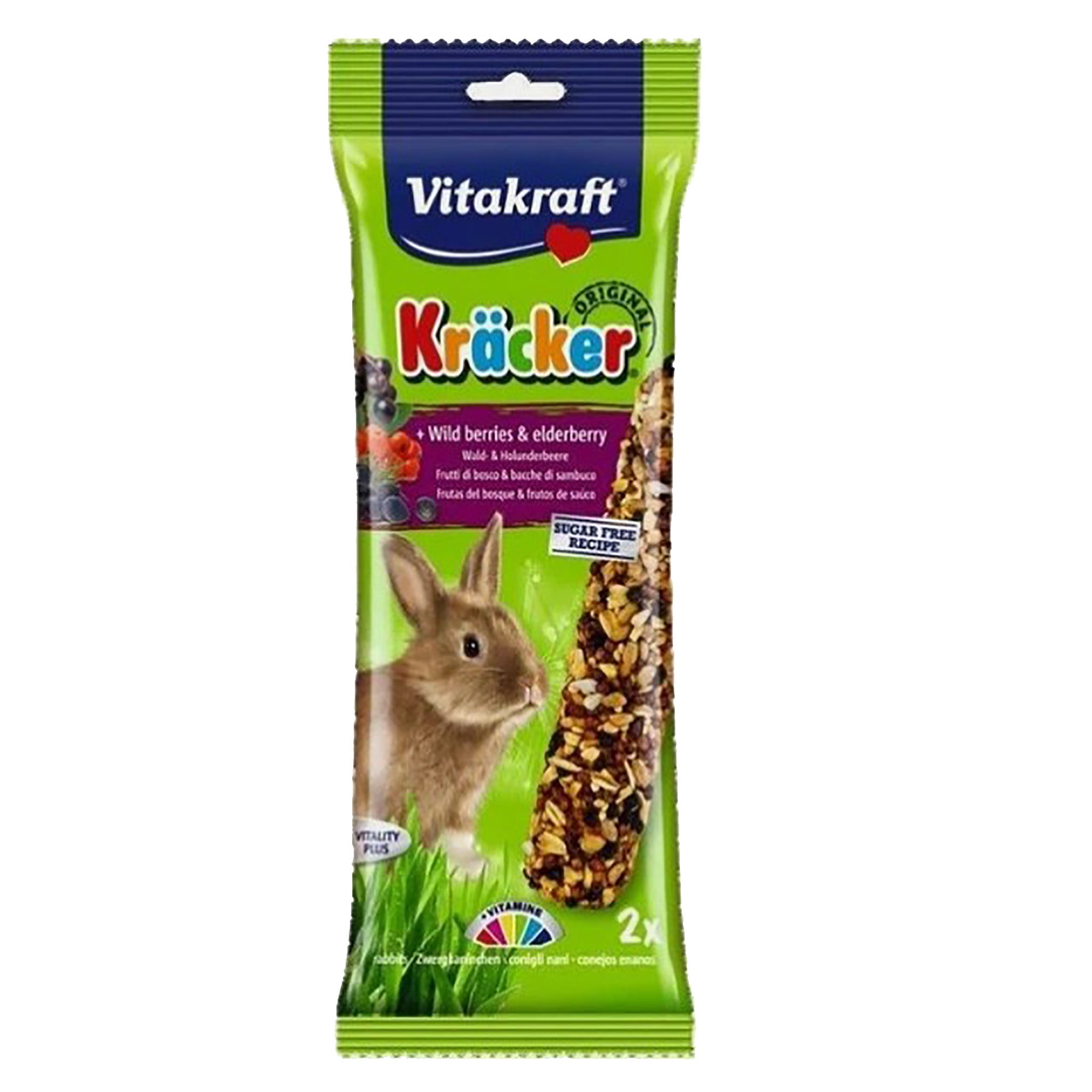 Vitakraft Wild Berries & Elderberry Rabbit Sticks 112g -2pk
